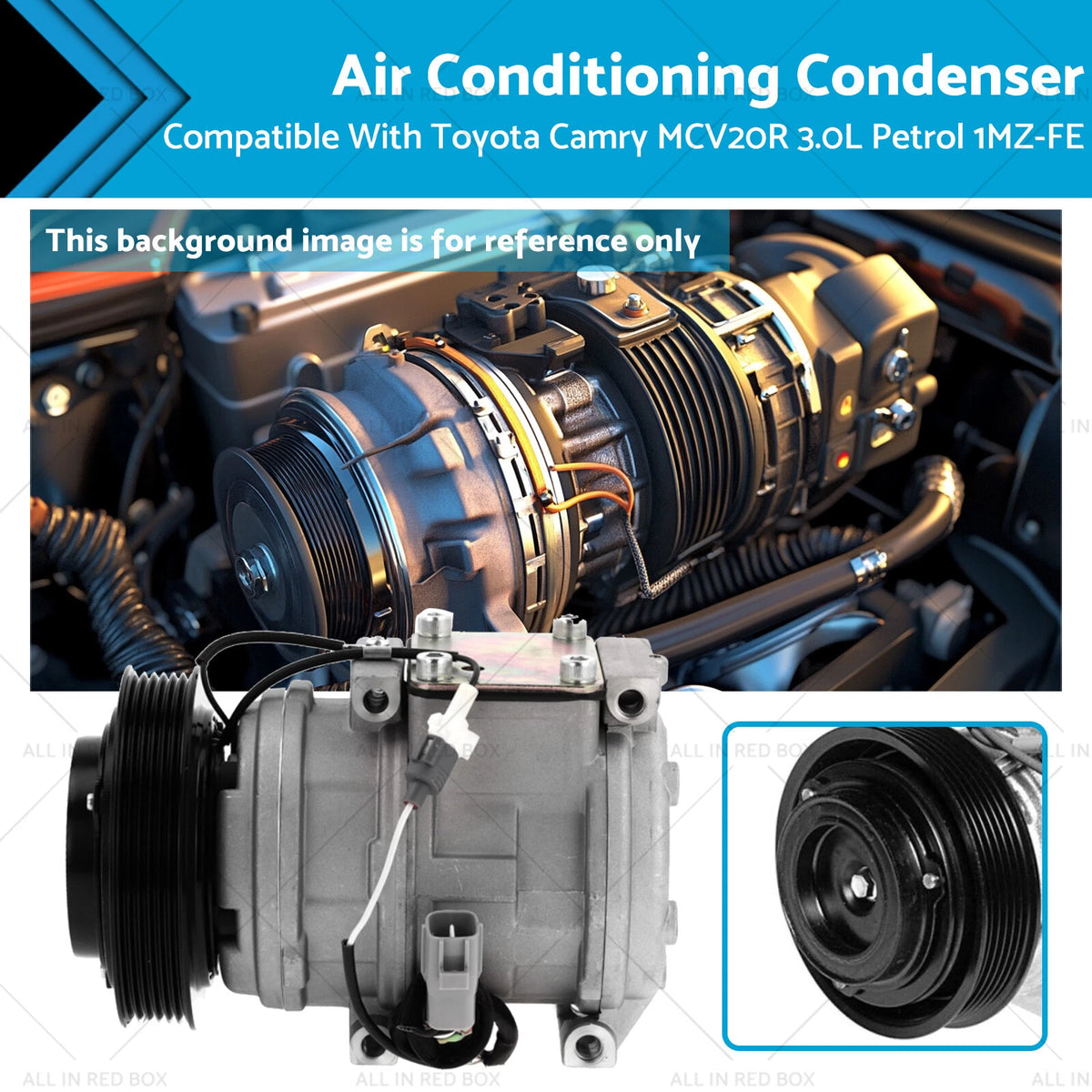 Air Conditioning Compressor for Toyota Camry MCV20R (1997–2001) 1MZ-FE