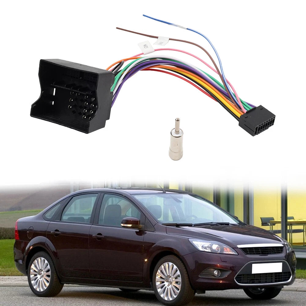 16PIN Power Wiring Harness Adapter for Ford Focus, C-MAX, Fiesta, Kuga (2000–2023)