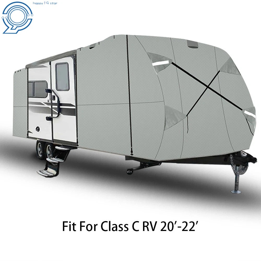 Waterproof Anti-UV RV Cover for 18'-33' Travel Trailer (Non-Woven Fabric)