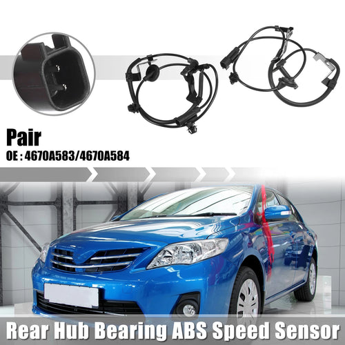 1 Pair ABS Sensor for Mitsubishi Lancer (2009–2015) No. 4670A583
