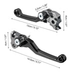 Motorcycle Brake Clutch Levers 2 x for Honda CRF250R CRF450R (2007-2020) Black