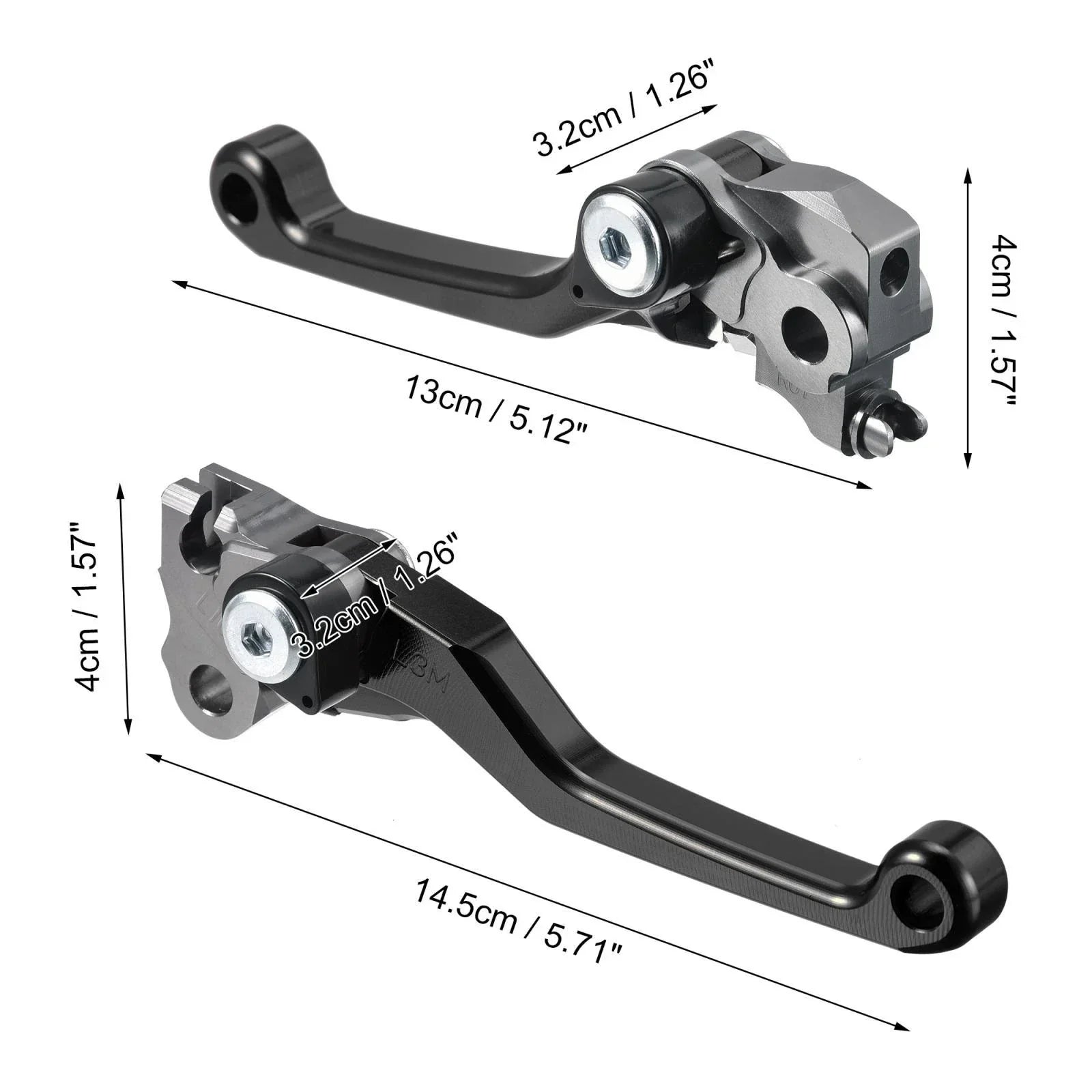 Motorcycle Brake Clutch Levers 2 x for Honda CRF250R CRF450R (2007-2020) Black