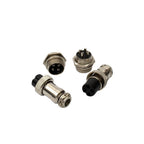 Set of 5 Male Female Panel Wire Connectors 16mm GX164