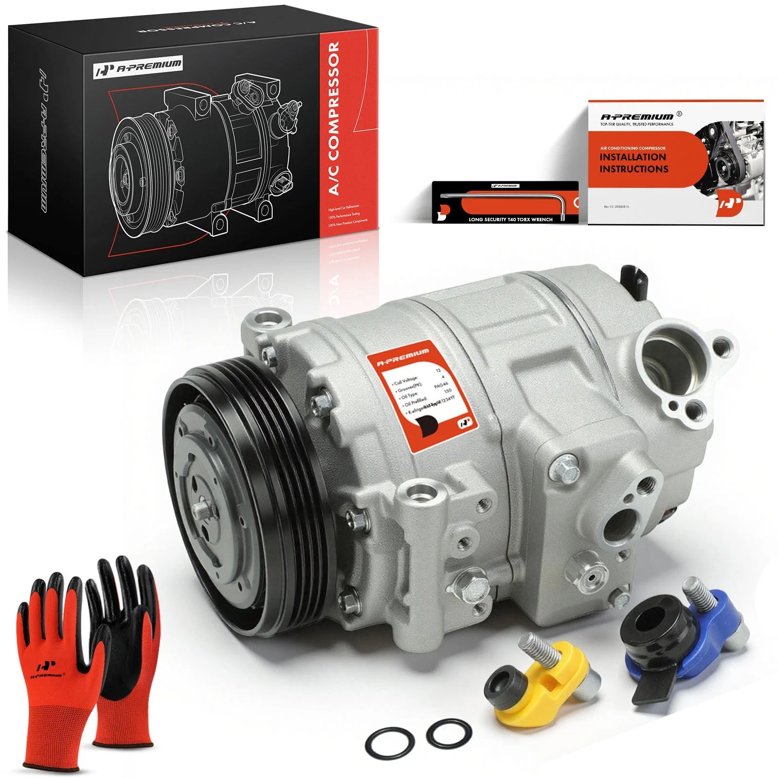 A/C Compressor with Clutch for BMW X5 X6 (2008–2013)