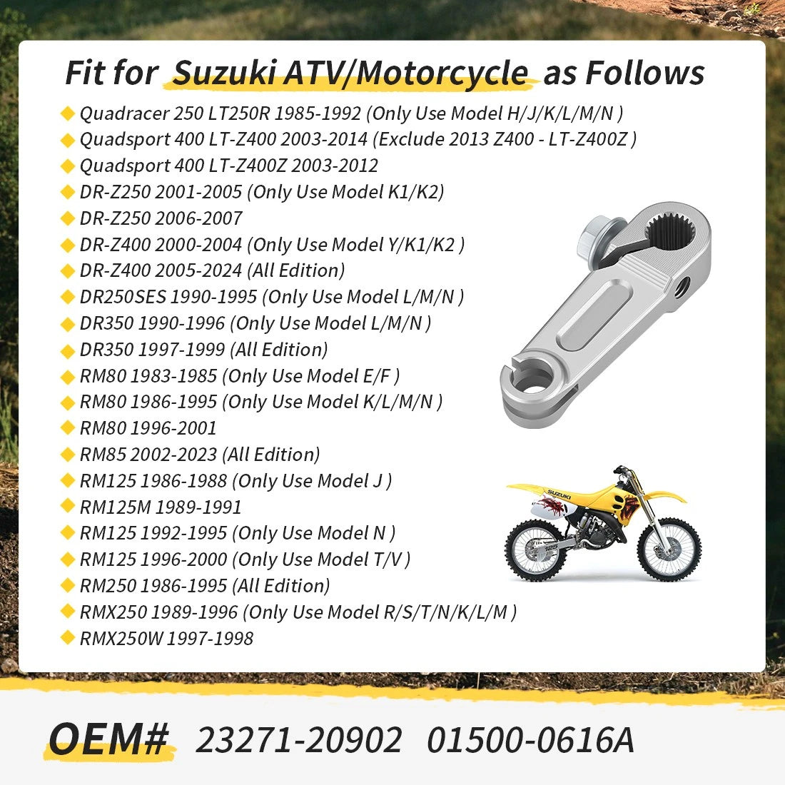 Clutch Release Arm for Suzuki DRZ250 DRZ400 LTZ400 RM80 RM85 RM250 DR350