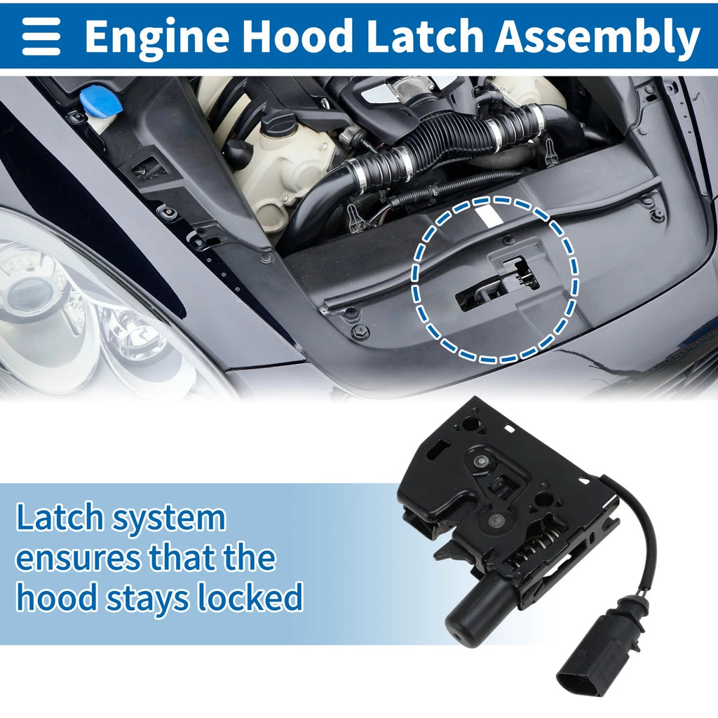 Hood Latch Assembly for Audi Q3 (2011–2018) No. 8U0823509/8U0823509A