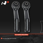 2x Rear Outer Tie Rod End for Buick Rendezvous (2002-2007)