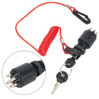 Ignition Tether On-Off Key-Switch With Safety Lanyard for OMC-Johnson