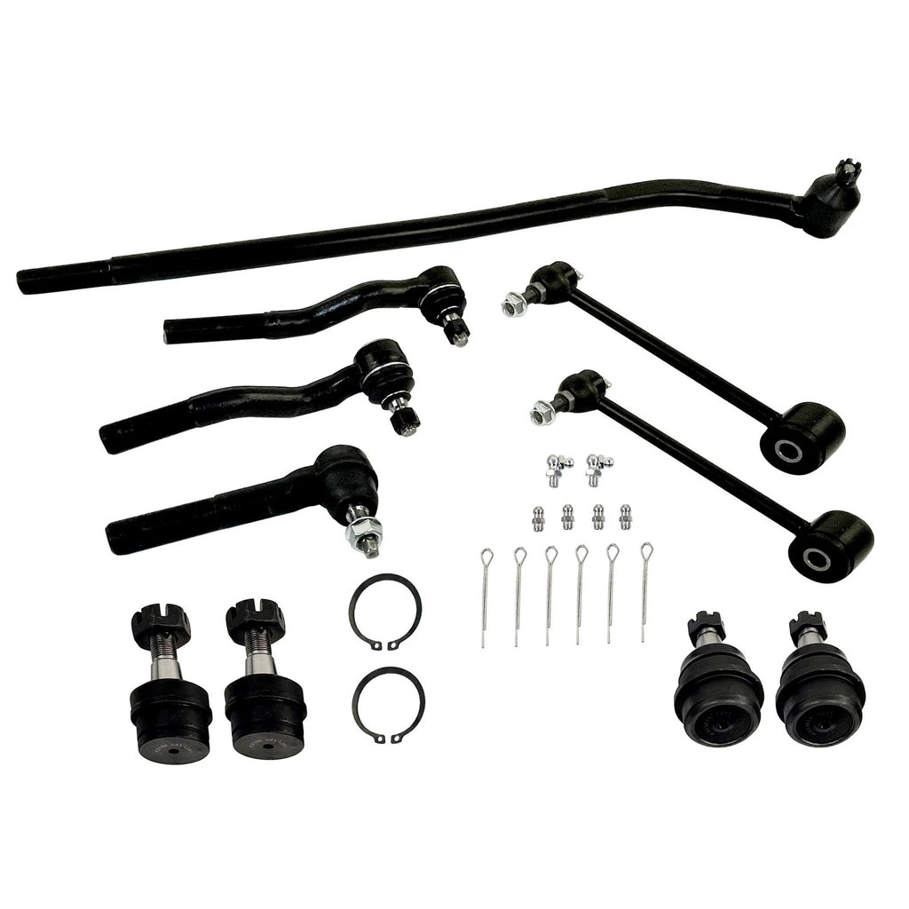 Set of 10 Ball Joints and Tie Rods for Jeep Wrangler (2007–2018)