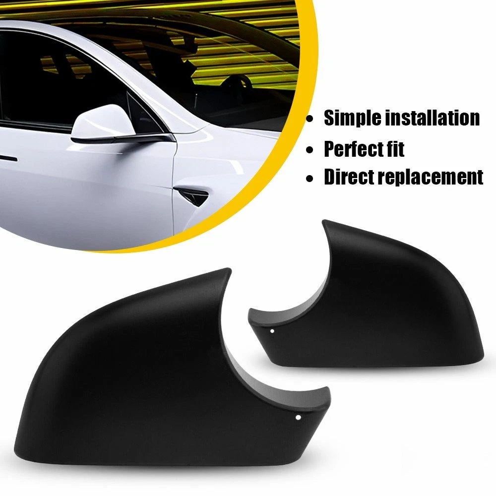 Set of 2 Door Lower Wing Mirror Cover Holders for Tesla Model Y (2020–2023)