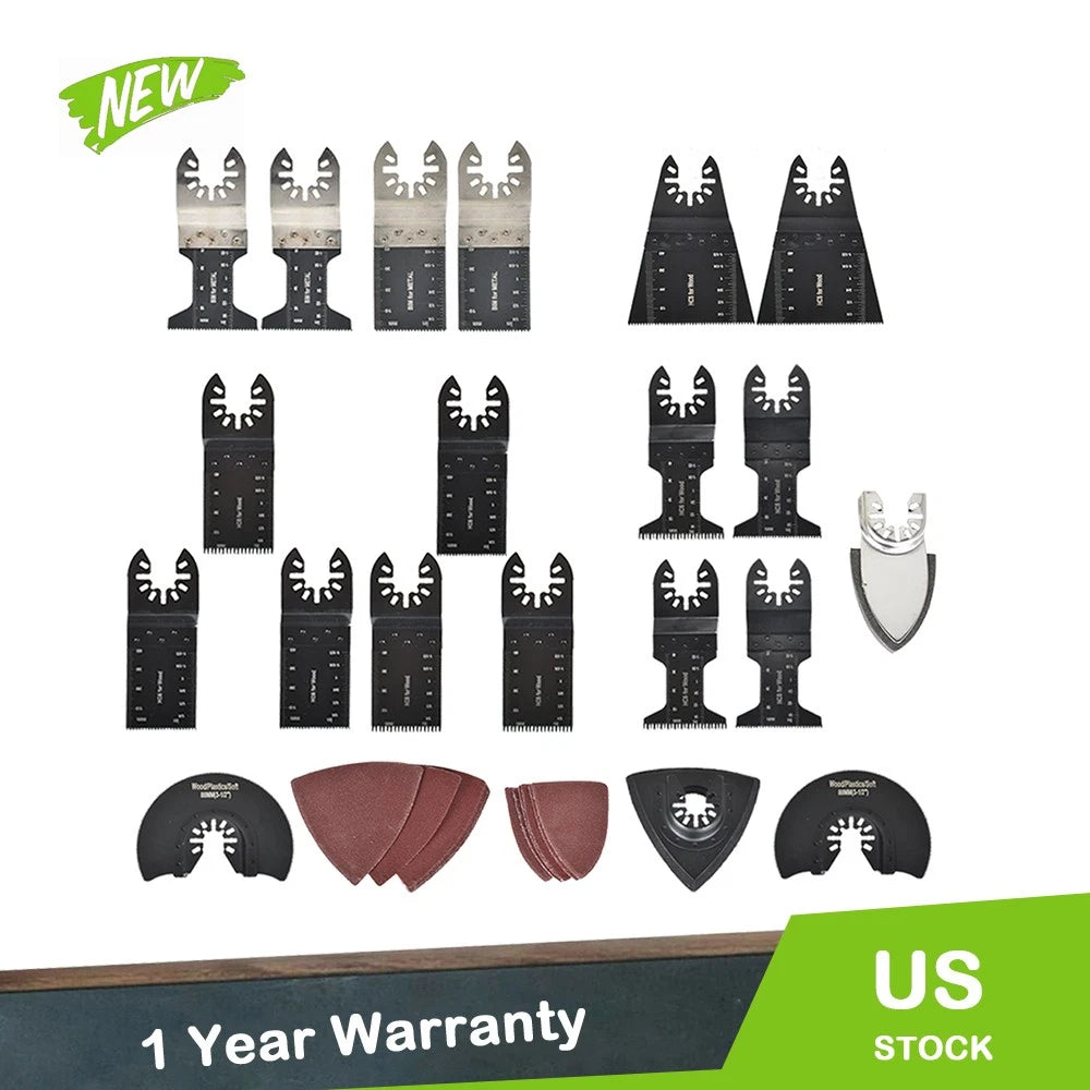 40-Piece Oscillating Tool Accessories Kit for Universal Multitools