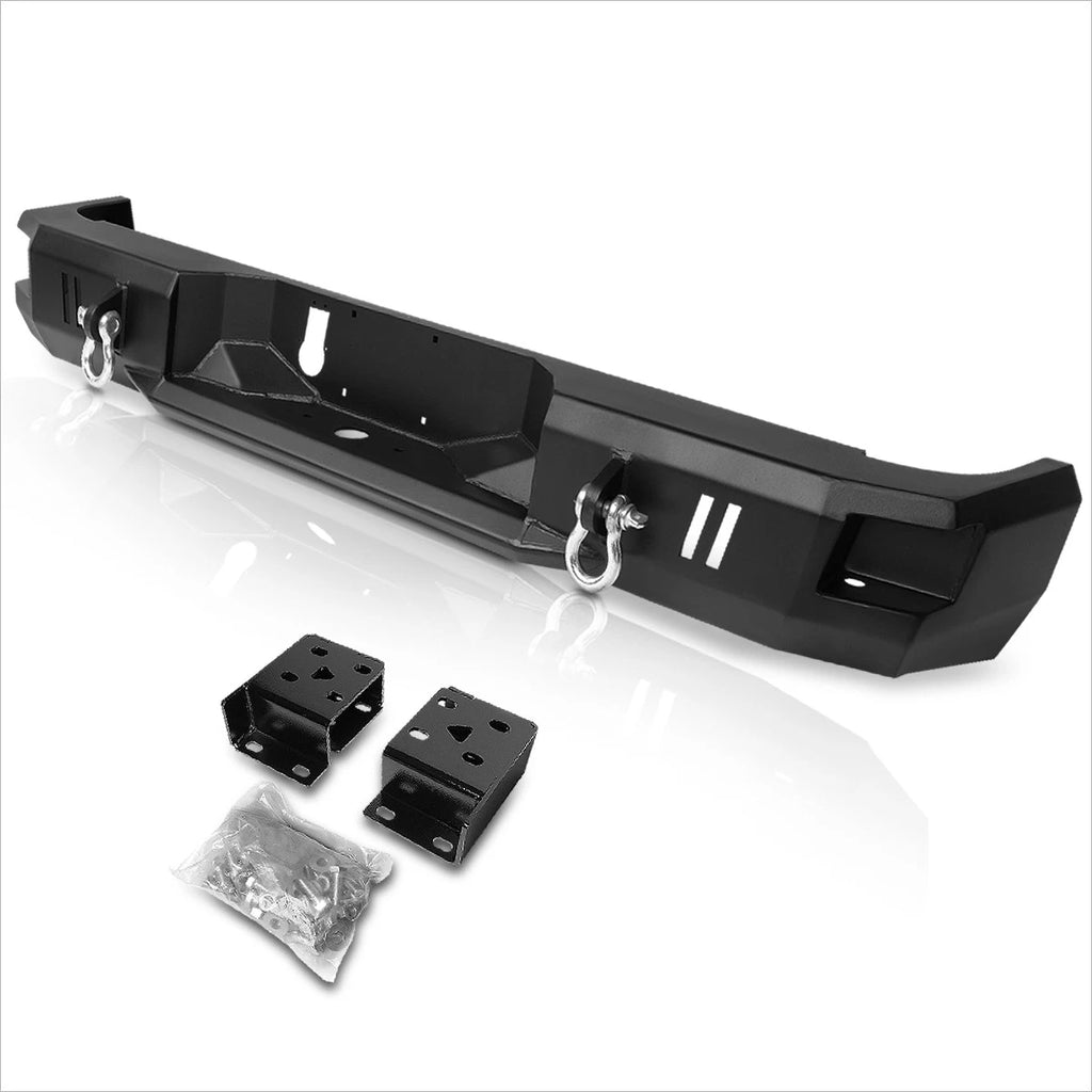 Dual D-Rings Steel Rear Step Bumper for Ram Truck Pickup (2009–2018)