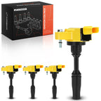 Set of 4 Yellow Ignition Coils for Chevrolet Equinox Malibu Traverse