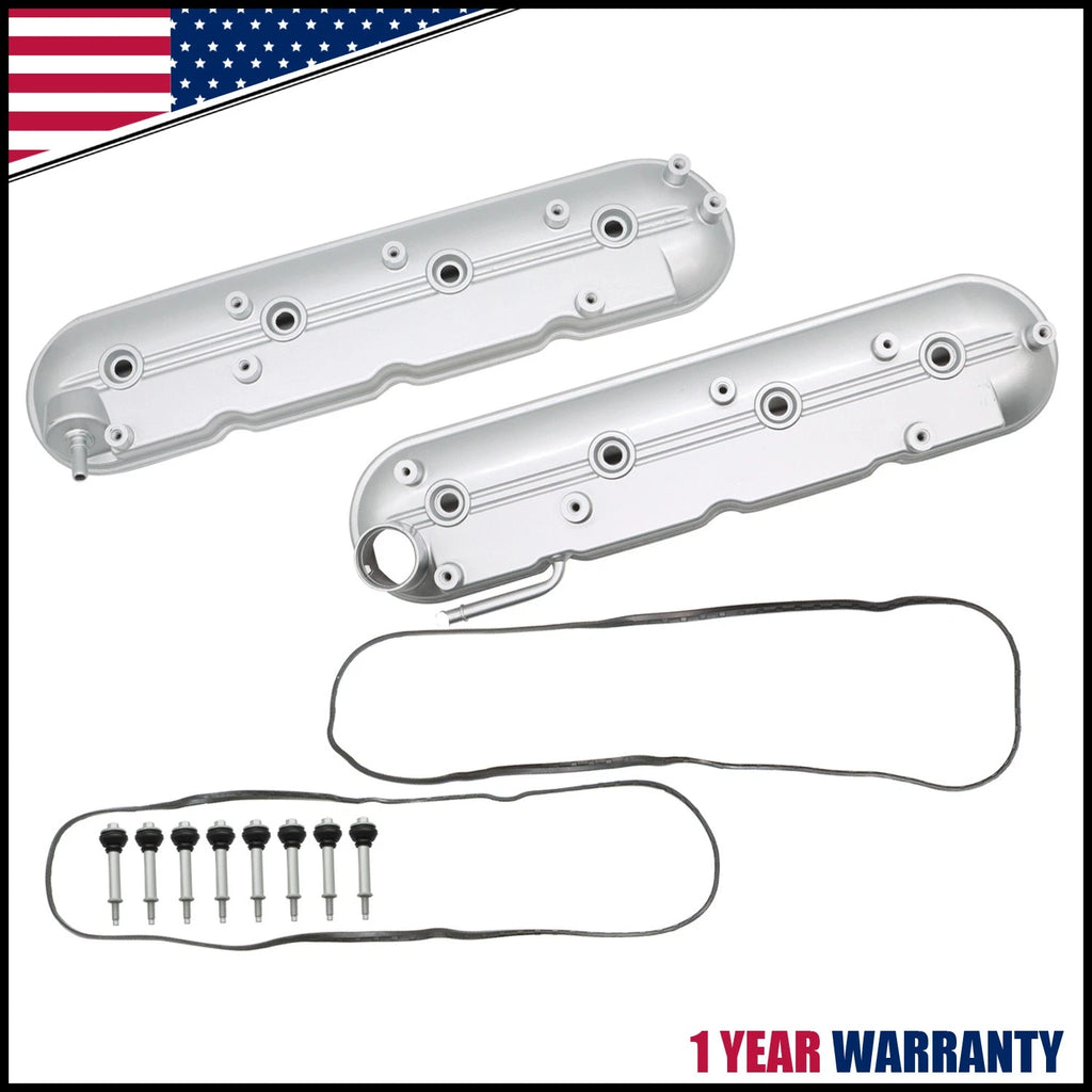 LH & RH Valve Cover Set w/ Gaskets for Chevrolet Silverado 1500 (2009–2013)