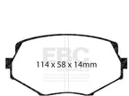 Front Brake Pad Set for Mazda Miata (1994–1997, 1999–2005) QG711VQ