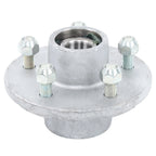 Set of 2 Galvanized Trailer Hub Kits for 3500 lbs (Pre-Assembled)