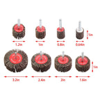 Set of 40 Sanding Wheels 1/4 Inch 80 Grit Cylindrical Flap Wheel