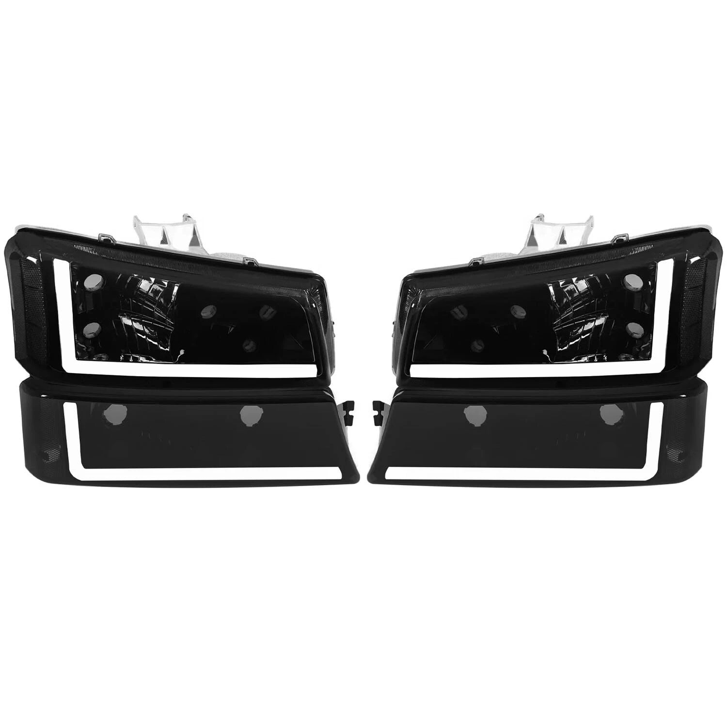 LED DRL Headlights Bumper Lamps for Silverado Avalanche (2003–2006)