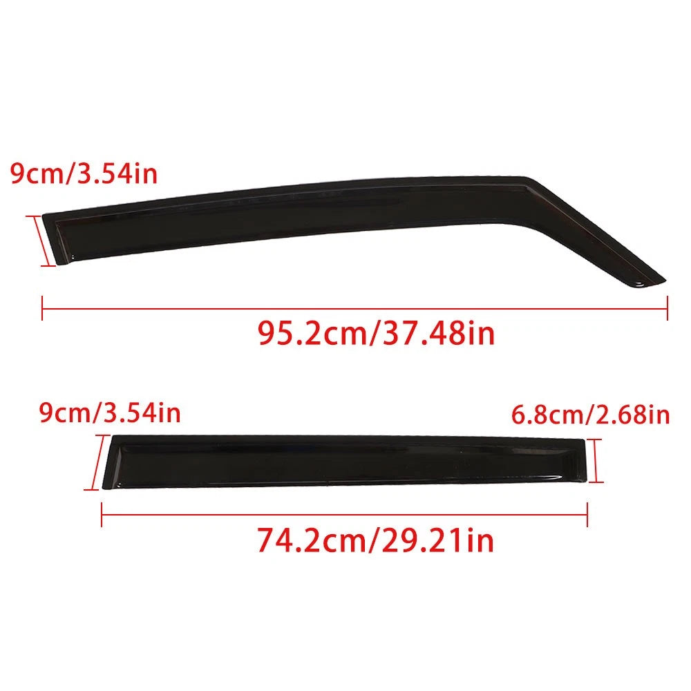 Window Vent Visor for Jeep Renegade (2015-2020) Sun Rain Guard Deflector