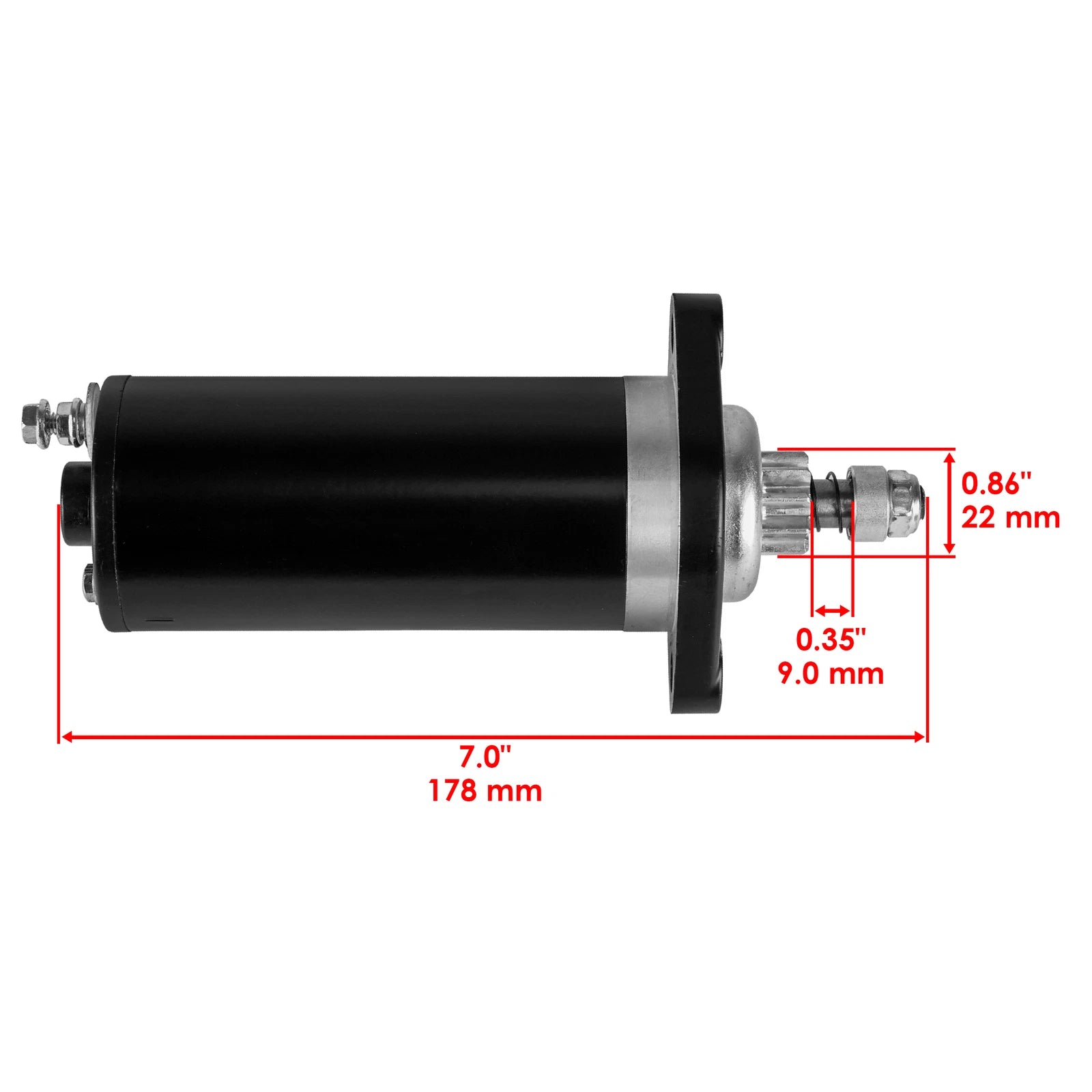 Starter Motor for Mercury Outboard 8HP 9.9HP (2005–2011)