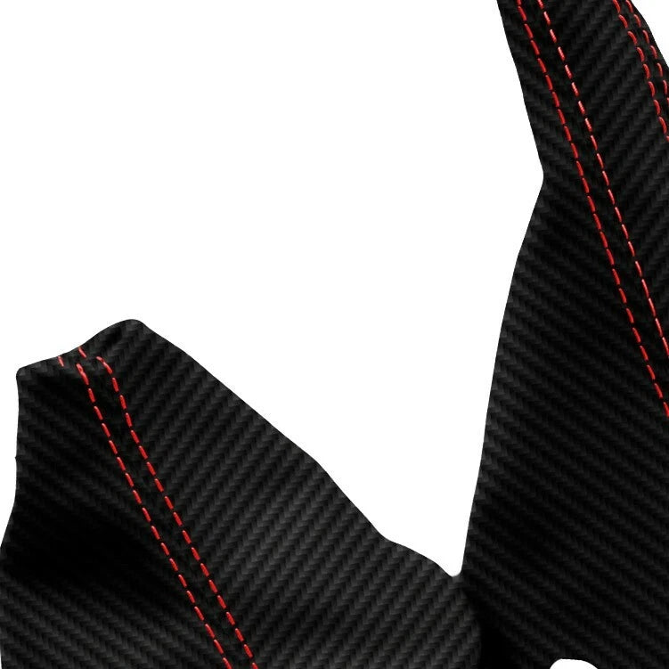 Manual & Brake Boot Cover for VW Jetta MK3 (1991–1998) Carbon Fiber Red Stitch