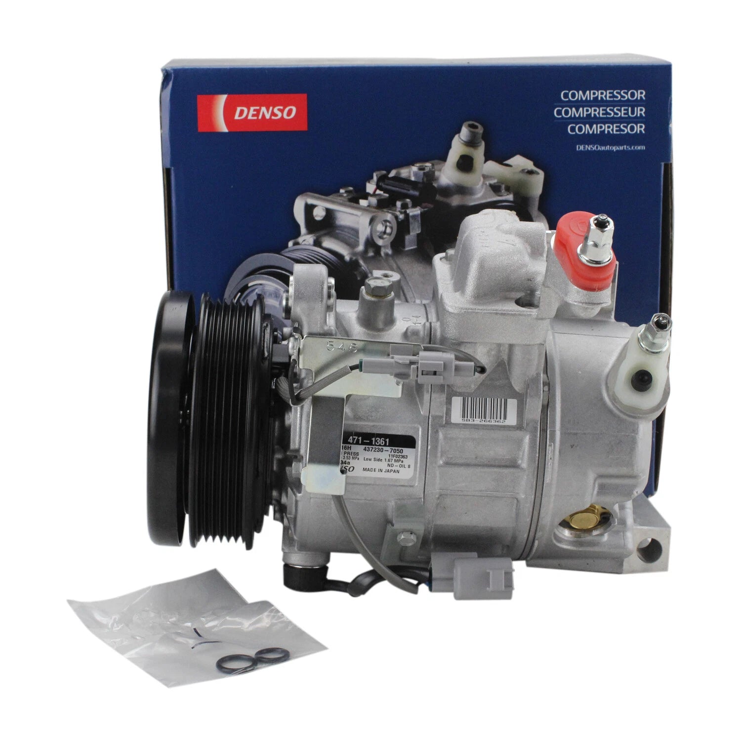 A/C Compressor and Clutch Denso 471-1361 for Lexus IS300 (2001–2005)