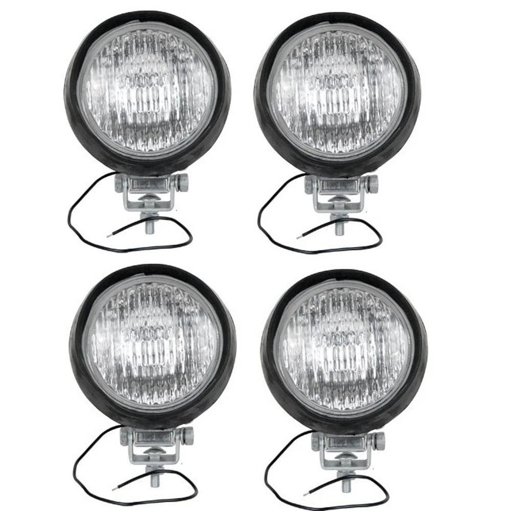 Set of 4 Headlamps with H3 Bulb for Case (Replaces L755H12V)