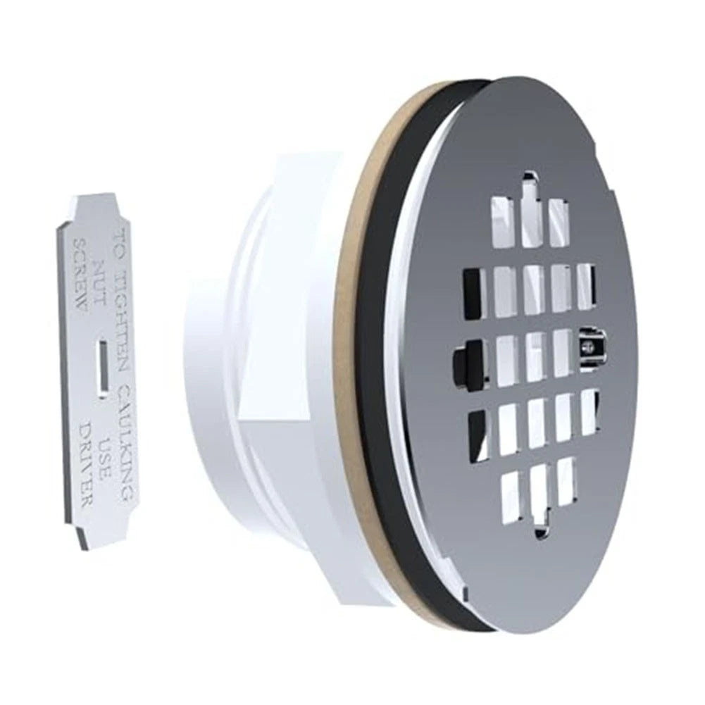 2 Inch No Caulk Shower Drain Stainless Steel Cover for Yariwiz
