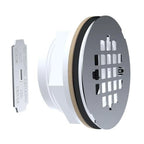 2 Inch No Caulk Shower Drain Stainless Steel Cover for Yariwiz