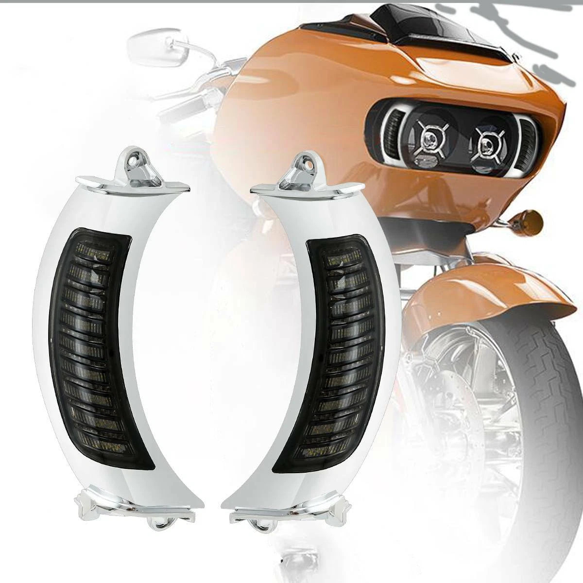 Headlight Fairing Vent Turn Signals for Harley Road Glide FLTRX (2015–2024)