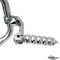 Chrome 5" Long Foot Pegs for Harley SuperLow 1200 (2011–2023)