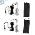 2X Silver Marine Kayak Folding Anchor Kit for PWC Canoe Jet Ski