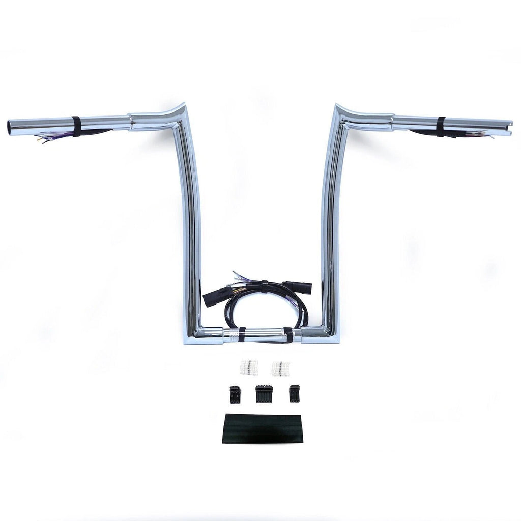 1.25" Meat-hook Handlebar for Harley Road King FLHR (2008–2013) 12" 14" 16"