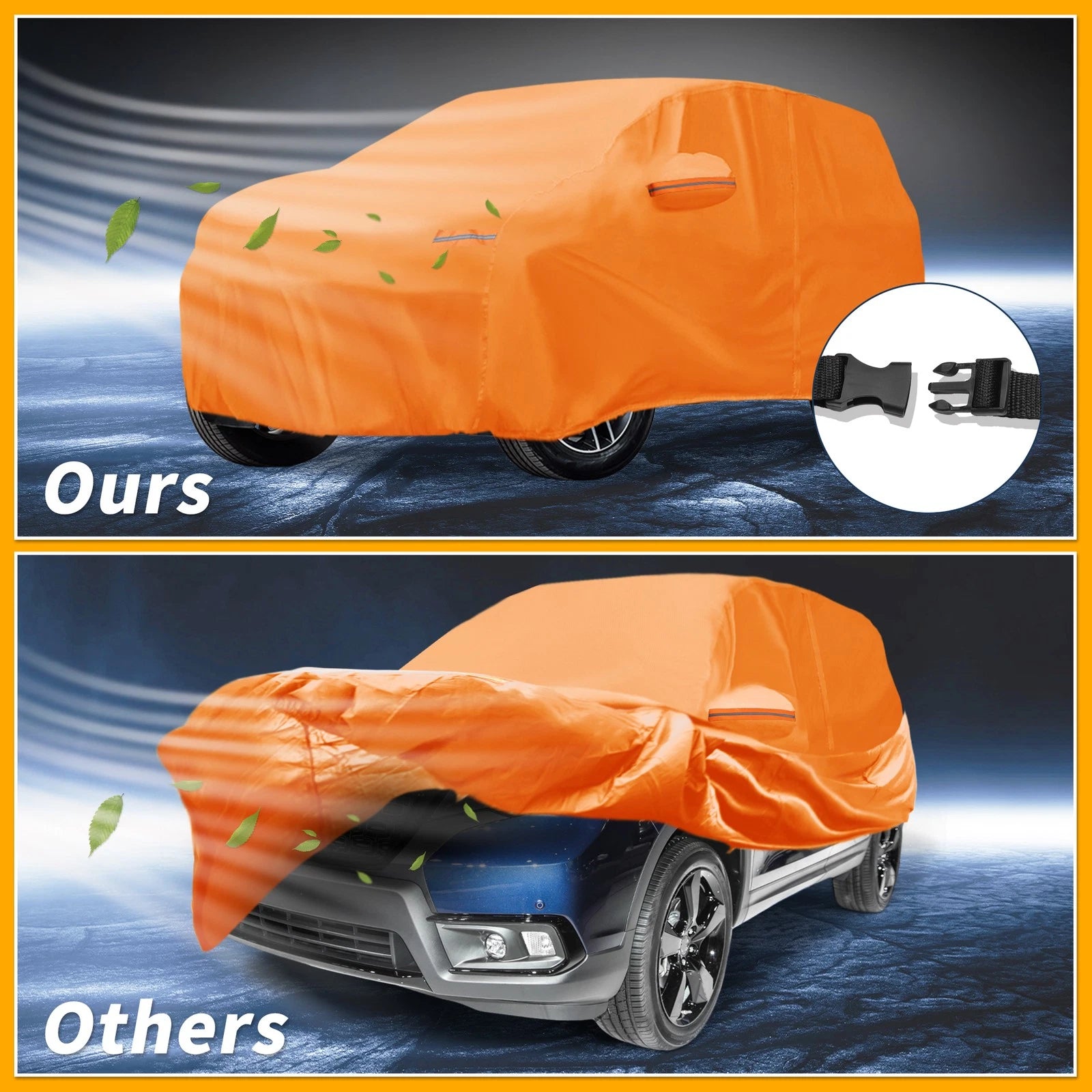 Car Cover Waterproof All Weather for Honda Passport (2019–2023) 210D-PU Zipper