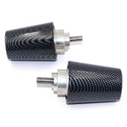 Set of 2 Handle Bar Ends Grip Ends Carbon Style for Honda CBR (1993–2007)