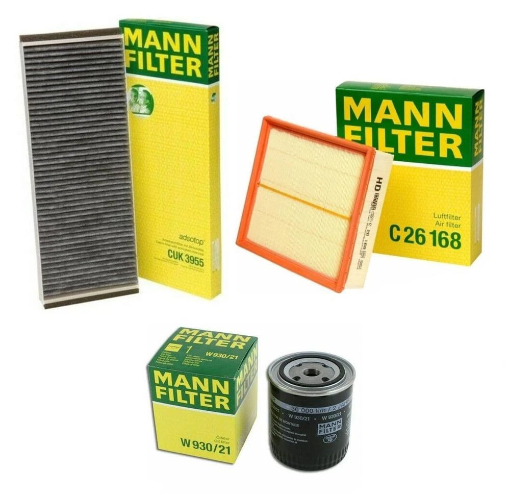 Mann Oil Air Carbon Cabin Filter Kit for Audi A4 Quattro S4 VW Passat (1996–2005)