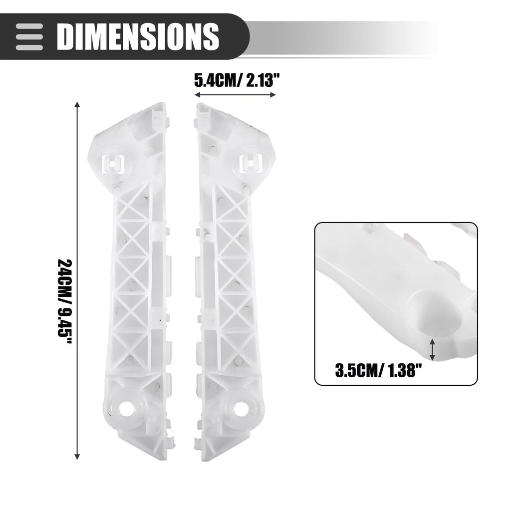 Set of 2 Front Bumper Bracket Retainers for Mazda CX-9 (No.TD11500U1F)