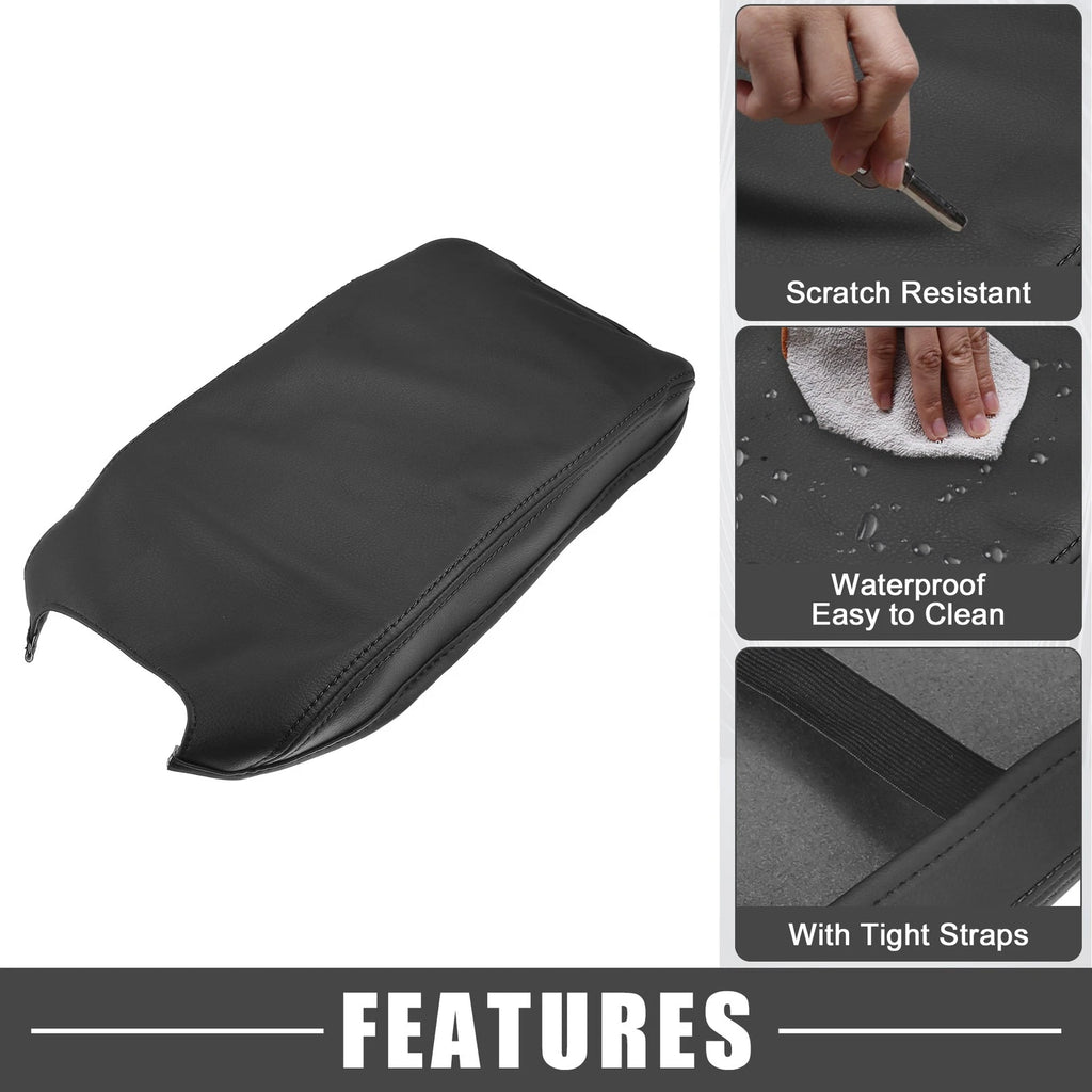 Center Console Armrest Cover Pad for Toyota Camry Hybrid (2012–2017) Black