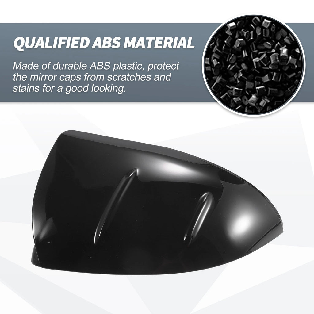 1 Pair Rearview Mirror Cover Cap Gloss Black for Mercedes-Benz C S-Class (2015–2021)