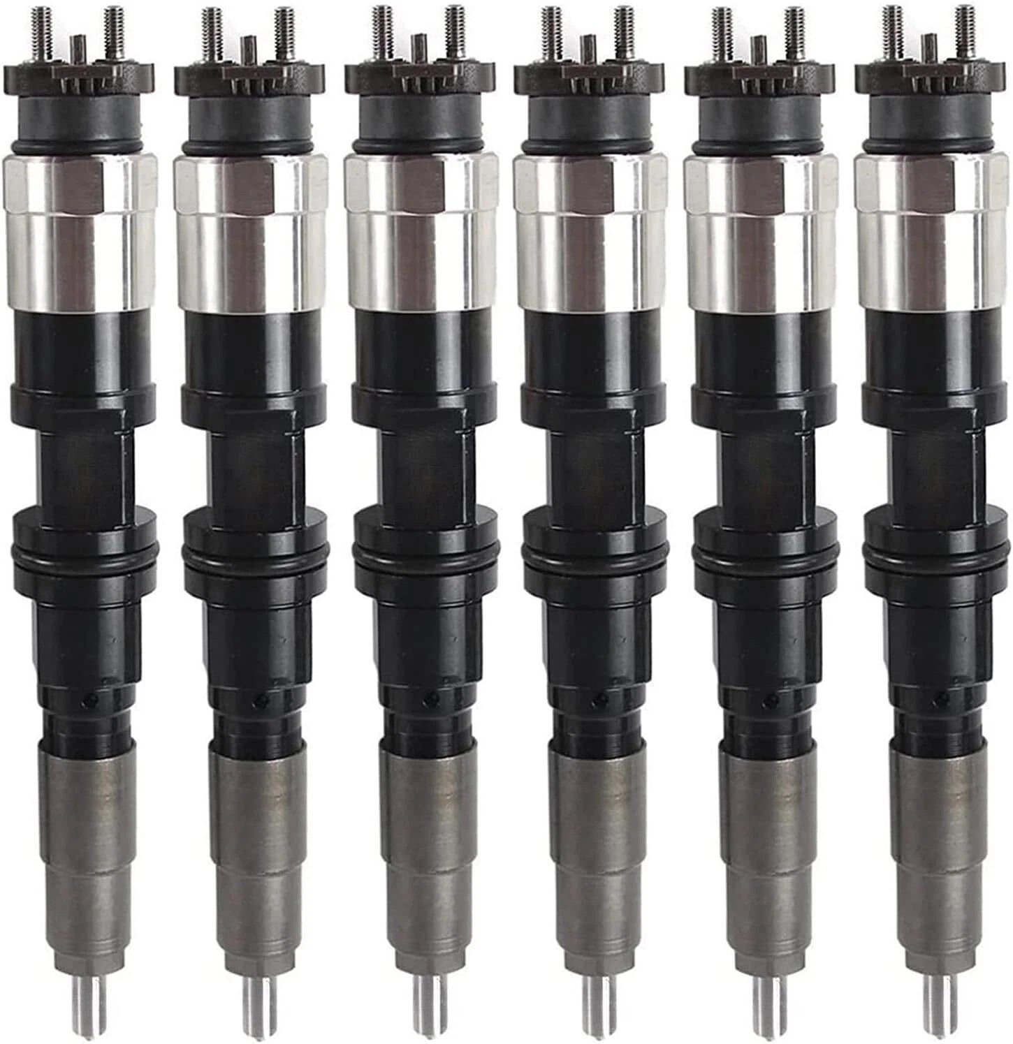 6X Fuel Injector 095000-6491 095000-6490 0950006492 for John Deere D7430 (N/A)