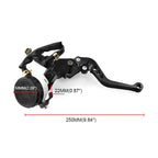 Front Brake Clutch Master Cylinder Reservoir Levers for Universal 7/8" 22mm