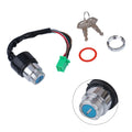 Waterproof 6-Wire Design Motorcycle Ignition Key Switch 2 Keys for Motorcycle