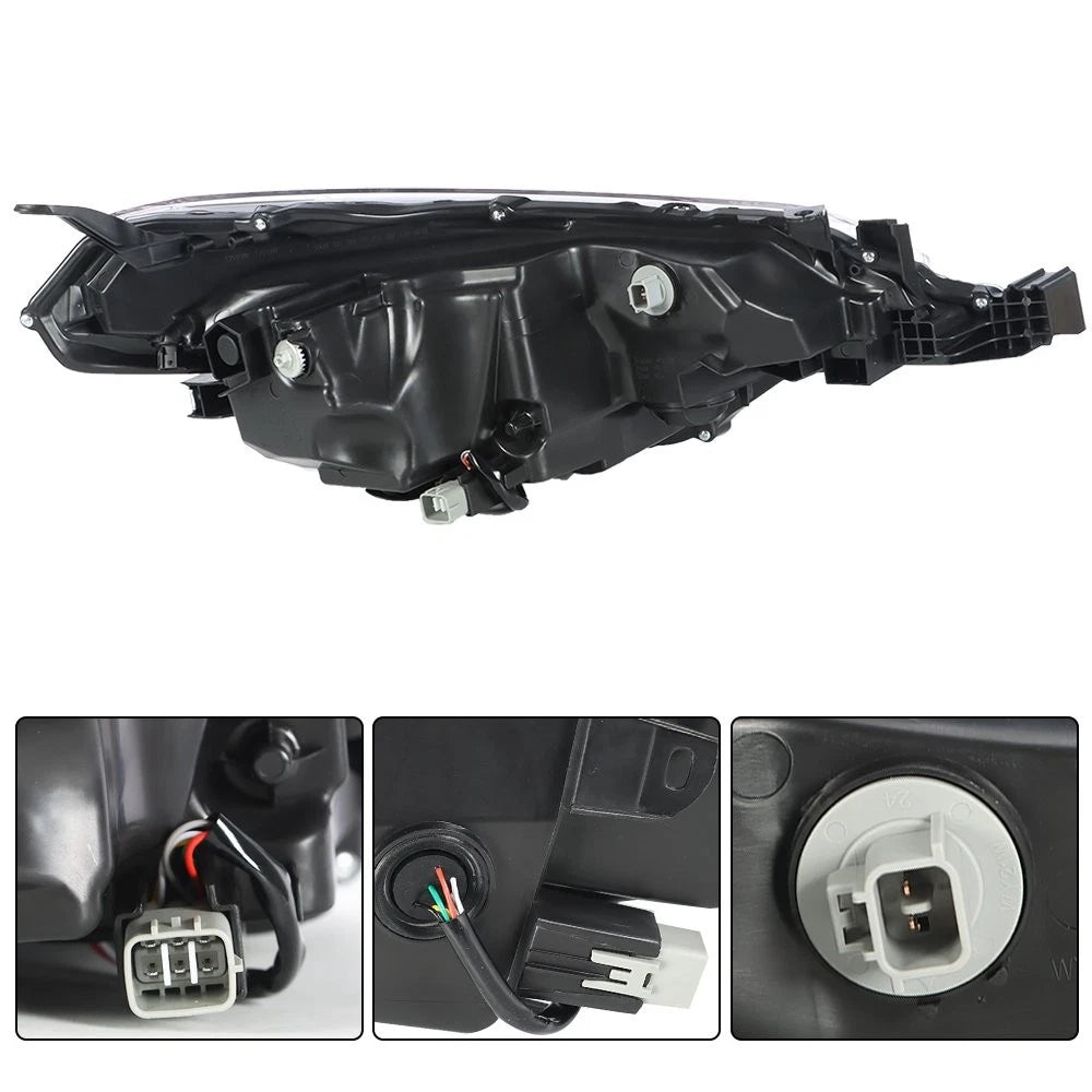 Driver Left Side Headlight for Toyota Corolla (2017-2019) Black Housing