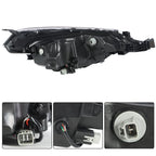 Driver Left Side Headlight for Toyota Corolla (2017-2019) Black Housing