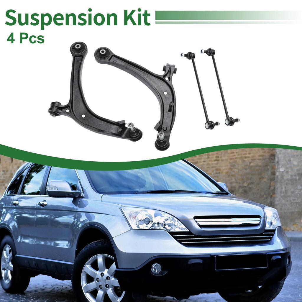 4pcs Front Suspension Kit Control Arm Sway Bar Link for Honda Odyssey (No.K750304)