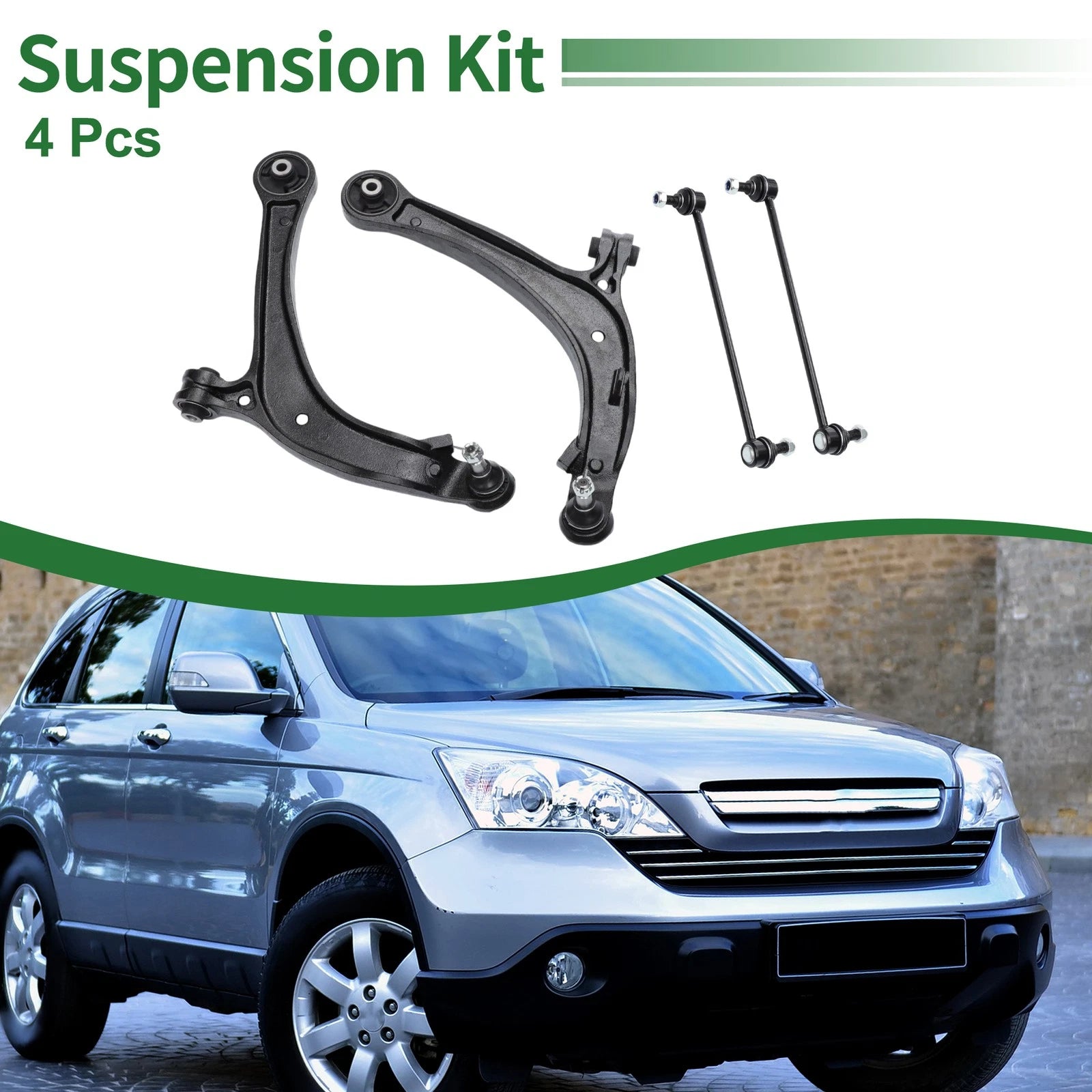 4pcs Front Suspension Kit Control Arm Sway Bar Link for Honda Odyssey (No.K750304)