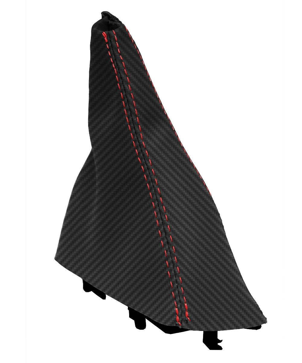 Manual Shift Boot Cover for Dodge Ram 2500 3500 (2003–2012) Carbon Fiber Red Stitch