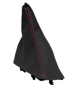 Manual Shift Boot Cover for Dodge Ram 2500 3500 (2003–2012) Carbon Fiber Red Stitch