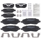 Front & Rear Ceramic Brake Pads Kit for Dodge Caliber (2007–2012) / Chrysler 200 (2011–2014)