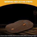 Waterproof Car Cover for Hyundai Elantra (210D-PU, Orange)